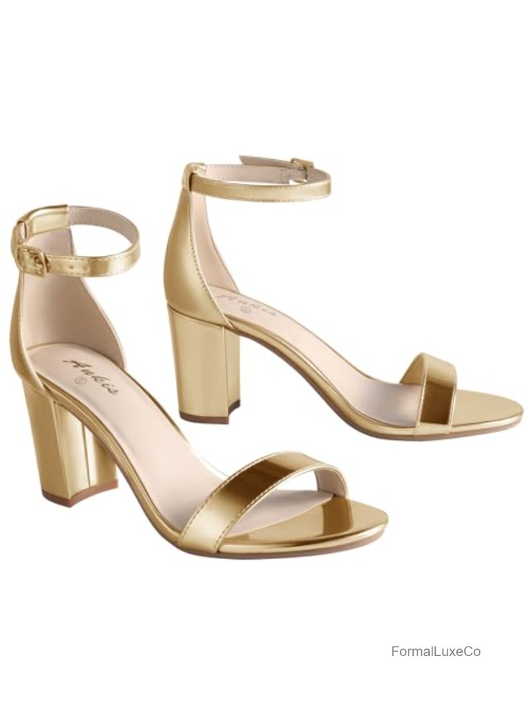 Chunky Heel Sandals With Ankle Strap 2.75 Inch Platform